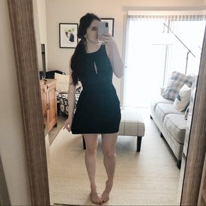 Pink Stitch black mini dress size 4